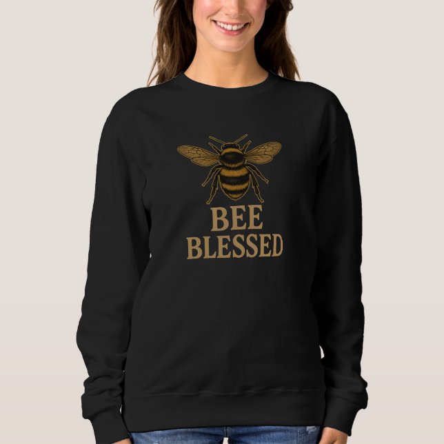 Bee Gesegnet - Christlich Sweatshirt (Vorderseite)
