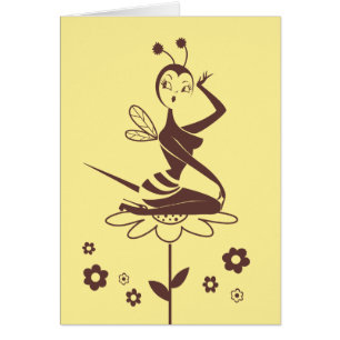 Bee Girl card von Miss Fluff