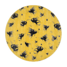 Bee Glass Chopping Board - Natur Lover Kitchen Gi Schneidebrett