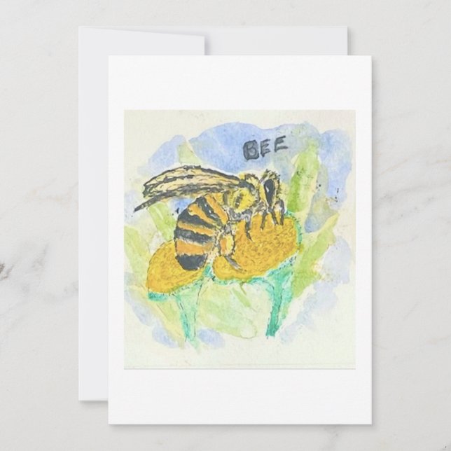 Bee Greeting Card Einladung (Vorderseite)