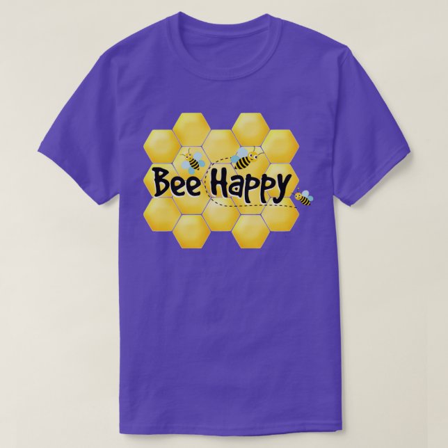 Bee Happy1 T-Shirt (Design vorne)