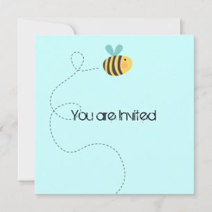 Bee Happy Baby Shower Einladung