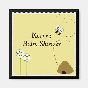 BEE HAPPY Baby Shower Fevor Magnet