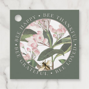 Bee Happy Bee Dankful Inspiration Apiary Tag Geschenkanhänger