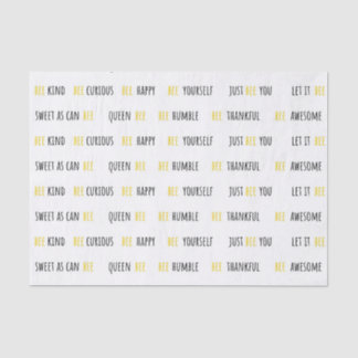 Bee Happy Bee Kind Tissue Paper Seidenpapier