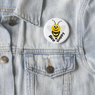 Bee Happy Button