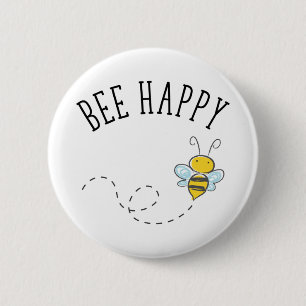 Bee Happy Button