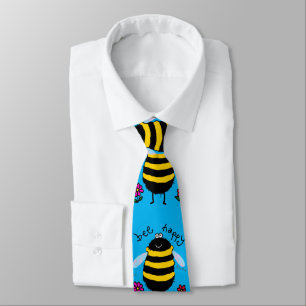 Bee Happy Cartoon Bee Krawatte