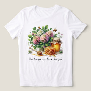 Bee Happy Clover Honey T - Shirt