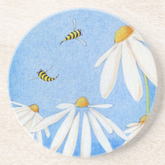 Bee Happy Daisies Untersetzer