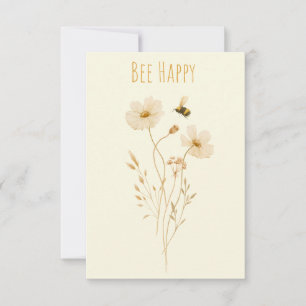 Bee Happy Dankeskarte