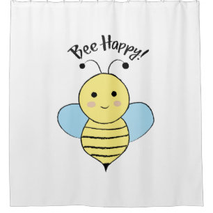 Bee Happy Duschvorhang