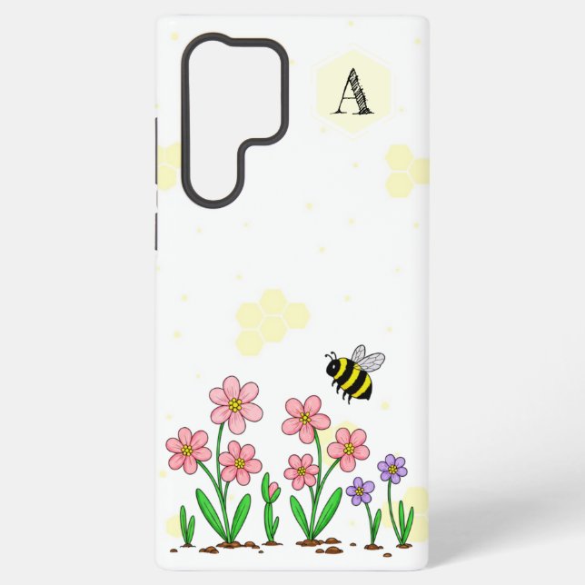 Bee Happy Garden Samsung Galaxy Hülle (Rückseite)