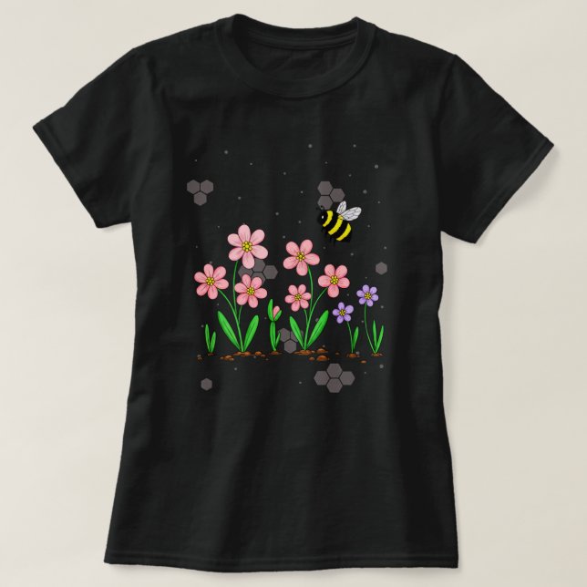 Bee Happy Garden T-Shirt (Design vorne)