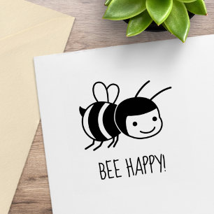 Bee Happy, Honey Bee Gummistempel