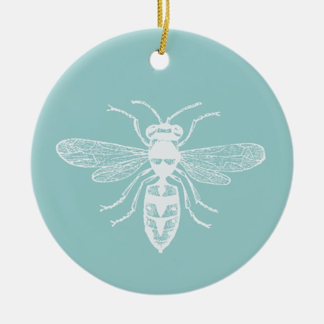 Bee Happy Keramikornament (Vorne)