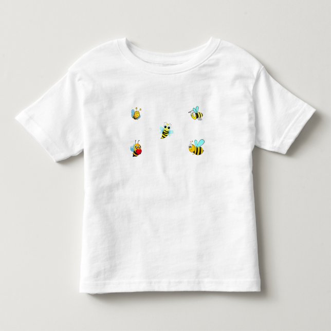 Bee Happy Kleinkind T-shirt (Vorderseite)