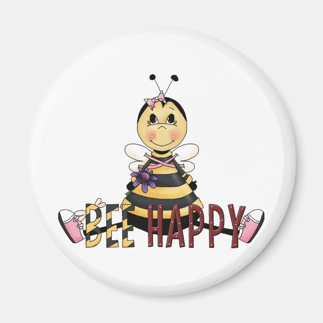 Bee Happy Magnet (Vorne)
