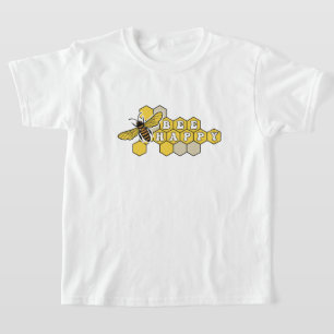 Bee Happy Nature's Pollinator: Gelbe Hummelbiene T-Shirt