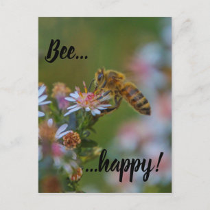 Bee Happy Postkarte