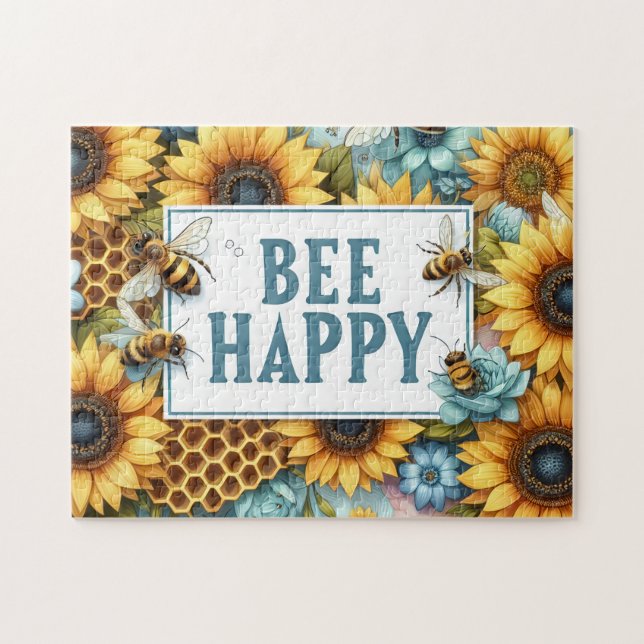 Bee Happy Puzzle (Horizontal)