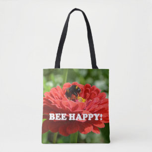 Bee Happy Red Blume