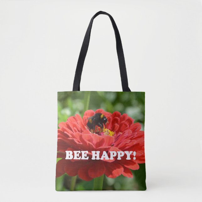 Bee Happy Red Blume (Vorderseite)