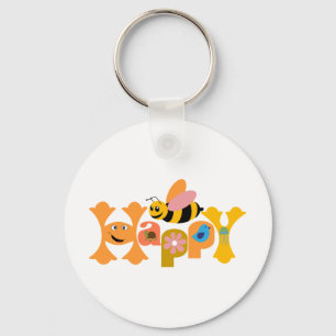 Bee Happy Schlüsselanhänger