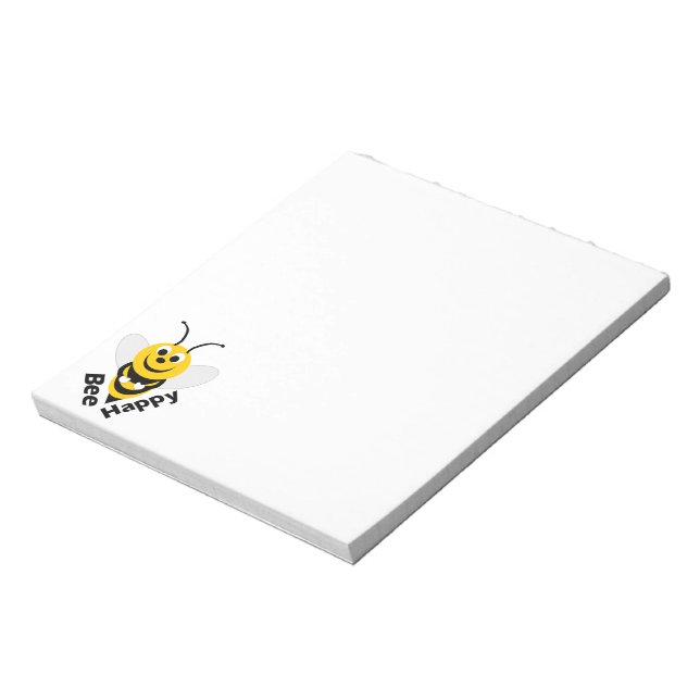 Bee Happy Small Notizblock (Rotiert)