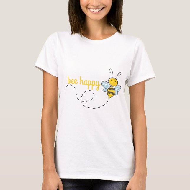 Bee Happy T-Shirt (Vorderseite)
