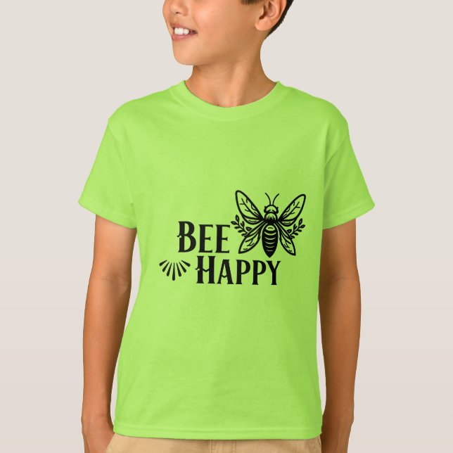 Bee Happy T-Shirt (Vorderseite)