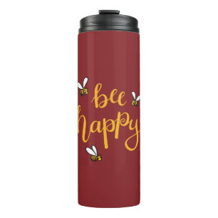 Bee happy thermosbecher