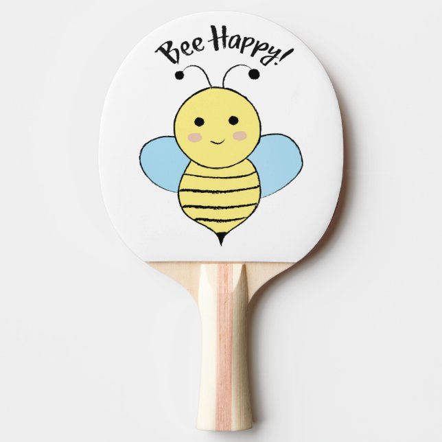Bee Happy Tischtennis Schläger (Vorderseite)