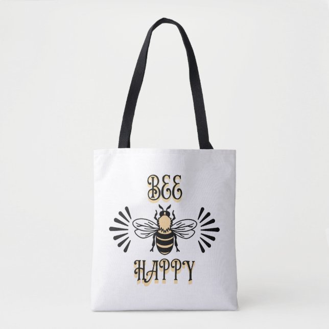 Bee Happy | Vintage Honigbiene (Vorderseite)