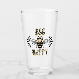Bee Happy | Vintage Honigbiene Glas