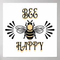 Bee Happy | Vintage Honigbiene