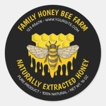 Bee Hive Honey Label