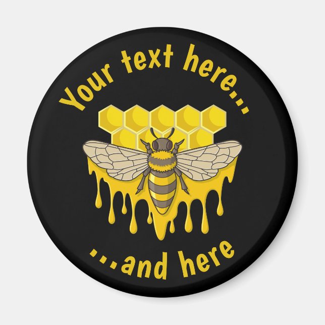 Bee Hive Honey Magnet (Vorne)