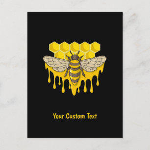 Bee Hive Honey Postkarte