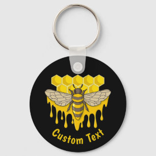 Bee Hive Honey Schlüsselanhänger