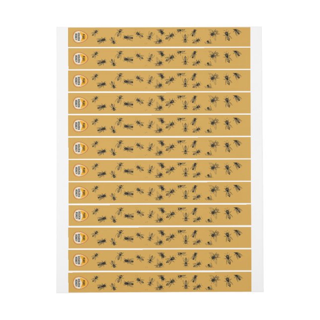 Bee Hive Tamper-proof Security Siegel Satin Gold (Bogen)