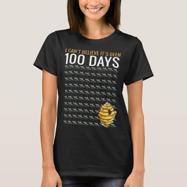 Bee Hive Tree 100 Days Of School Teacher Boys T-Shirt (Vorderseite)