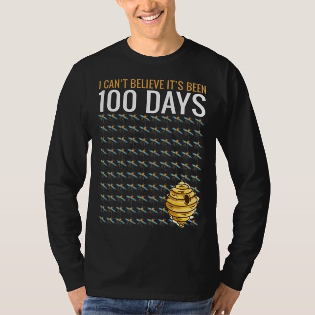 Bee Hive Tree 100 Days Of School Teacher Boys T-Shirt (Vorderseite)