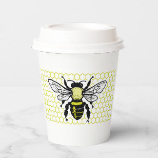 Bee & Honeycomb Paper Cup Pappbecher