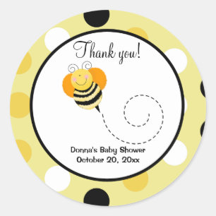 Bee Hop Bumble Bee Round Gevor Sticker - Punkt