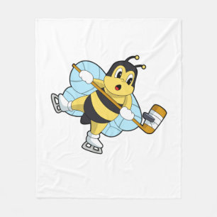 Bee Ice Hockey Eishockey-Stab Fleecedecke