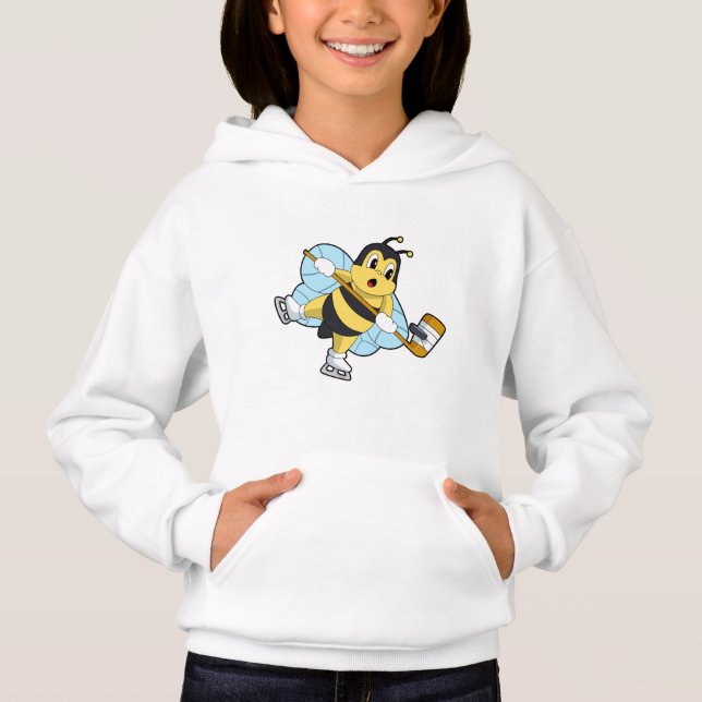 Bee Ice Hockey Eishockey-Stab Hoodie (Vorderseite)
