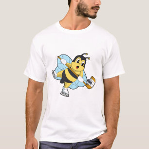 Bee Ice Hockey Eishockey-Stab T-Shirt