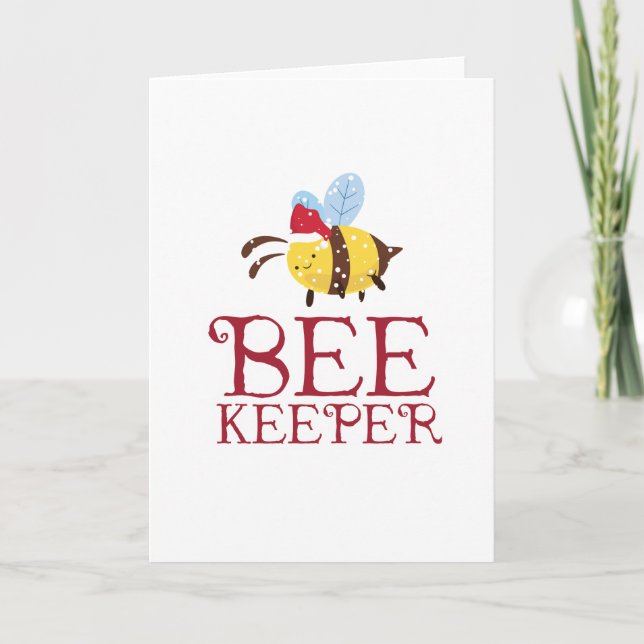 Bee Keeper Christmas Edition Feiertagskarte (Vorderseite)