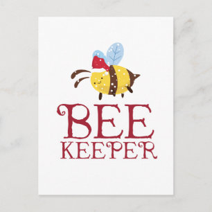 Bee Keeper Christmas Edition Feiertagspostkarte
